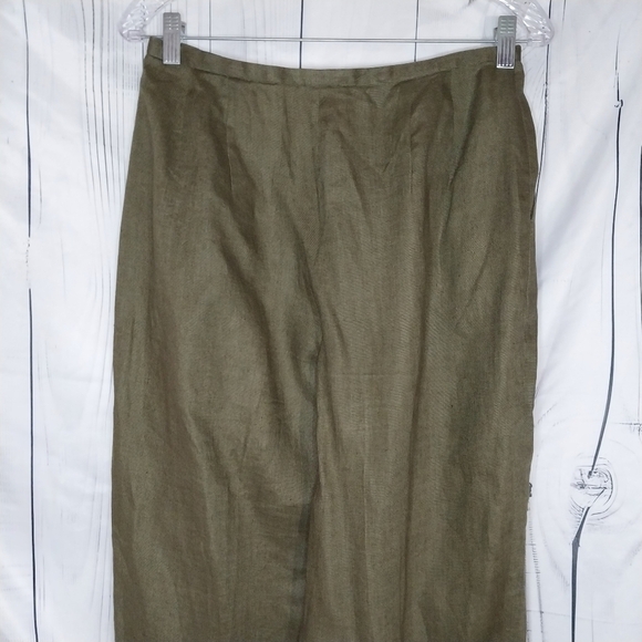 Valerie Stevens 100% Linen Cropped Pants - Picture 5 of 7